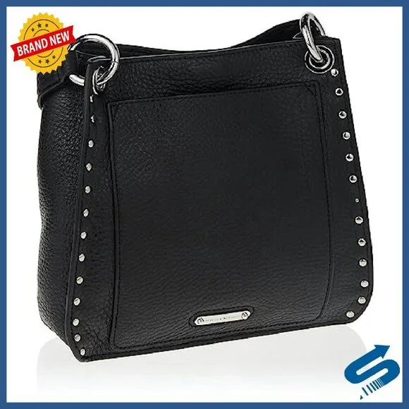 Small Genuine Leather Shoulder Bag with Twist Lock Closure - Picture 5 of 7